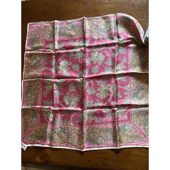 Vintage Blue Scarf Box And Vintage Scarves Ann Klein Silk Black Lace - Picture 7 of 13